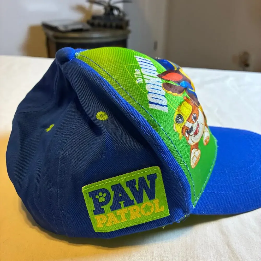 Paw Patrol Toddler Baseball Cap Chase Marshall Rubble Nickelodeon Blue Green Hat
